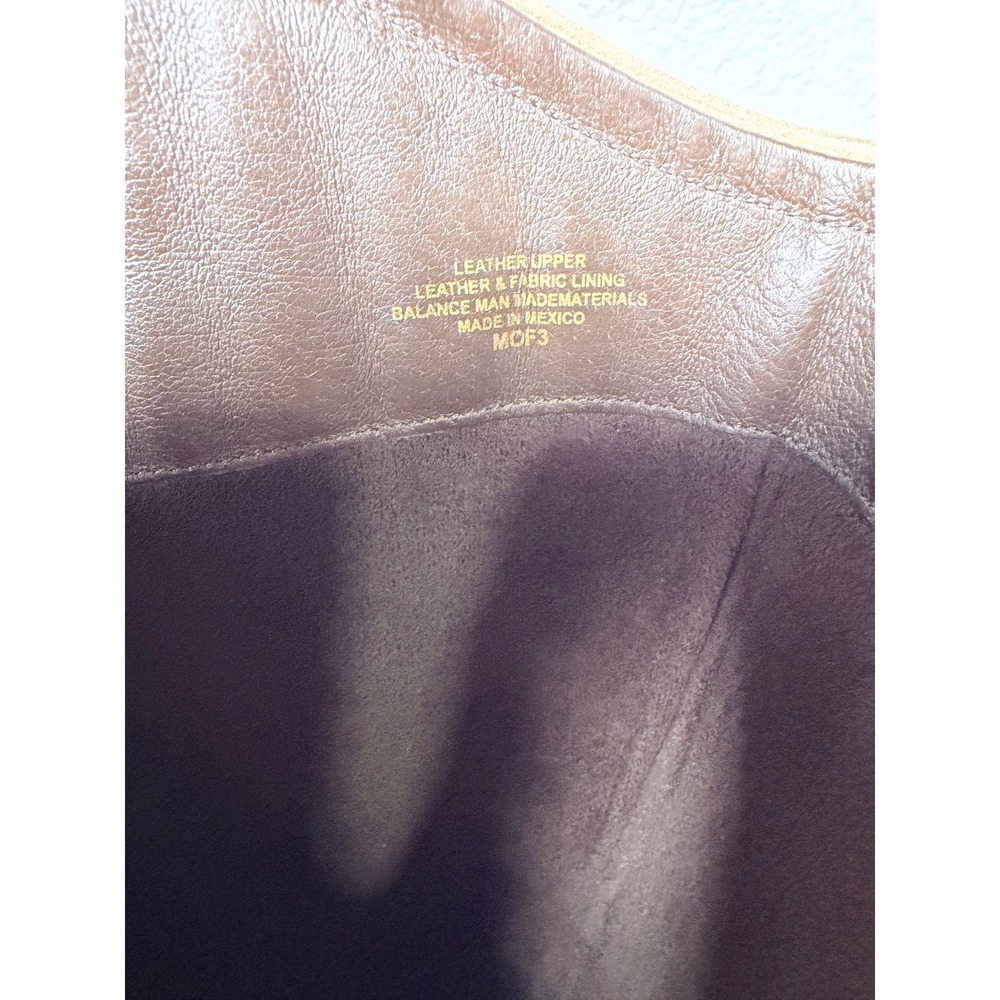 Born Brown Leather Tall Riding Boots Floral Cutout Western D13406‎ Womens 7/38 - Picture 7 of 12